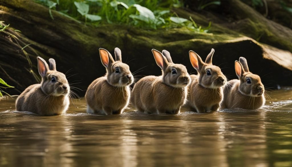 can rabbits swim