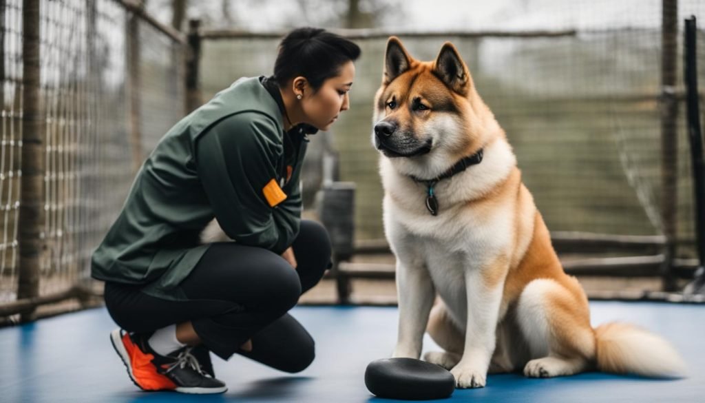 Akita training