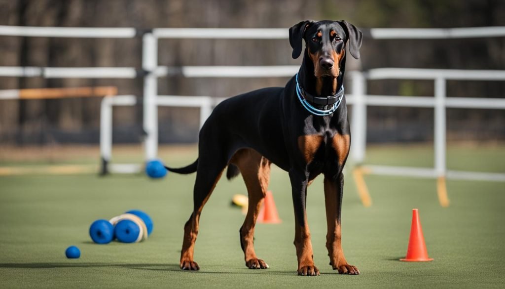 Doberman training