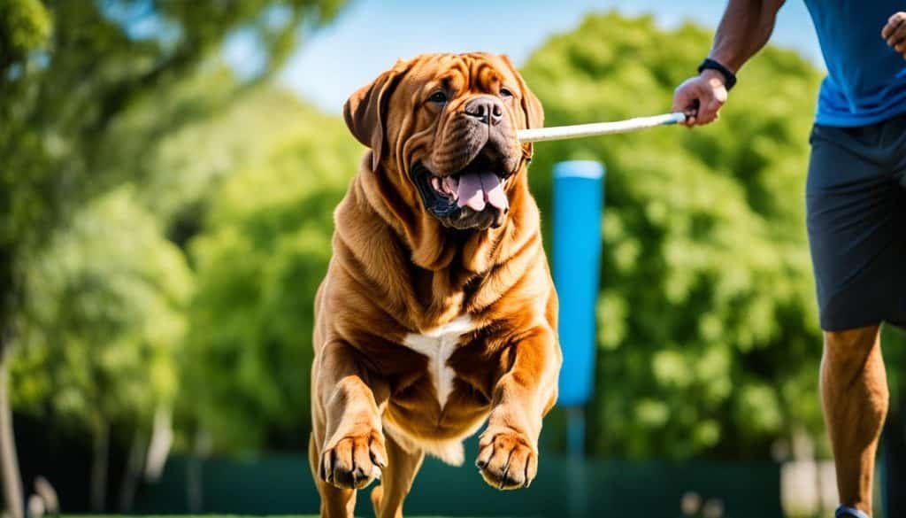 Dogue De Bordeaux training