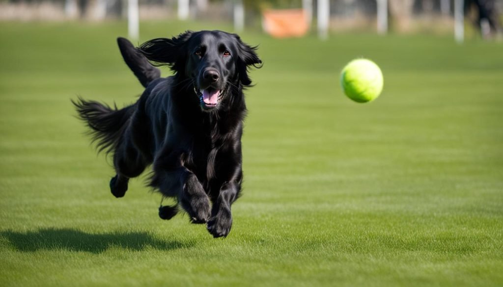 Flat Coated Retriever training