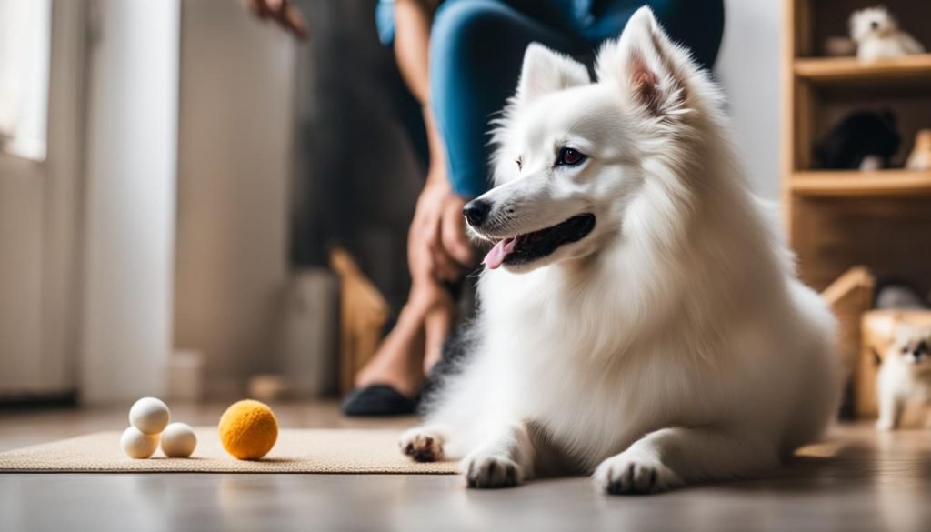 Japanese Spitz training