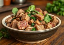 Homemade Beef and Spinach Dog Food Recipe