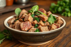 Homemade Beef and Spinach Dog Food Recipe