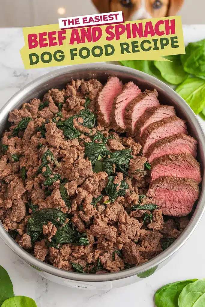 Homemade Beef and Spinach Dog Food Recipe 3 Beef and Spinach Dog Food Recipe
