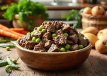 Homemade Beef and Sweet Peas Dog Food Recipe