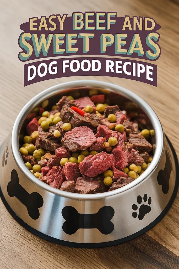 Beef and Sweet Peas Dog Food Recipe