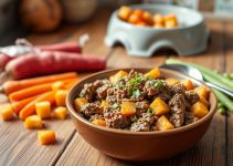 Homemade Beef and Sweet Potato Dog Food Recipe