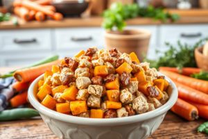 Homemade Chicken & Butternut Squash Dog Food Recipe