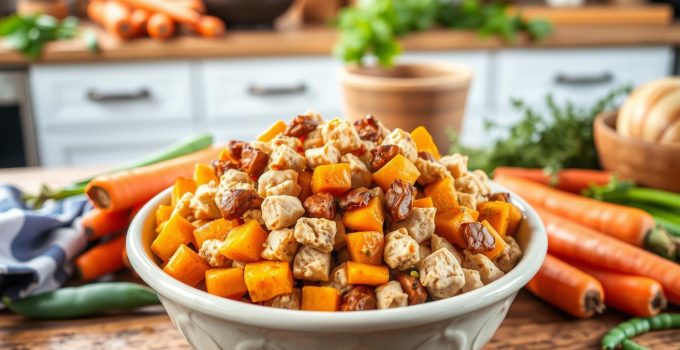 Homemade Chicken & Butternut Squash Dog Food Recipe