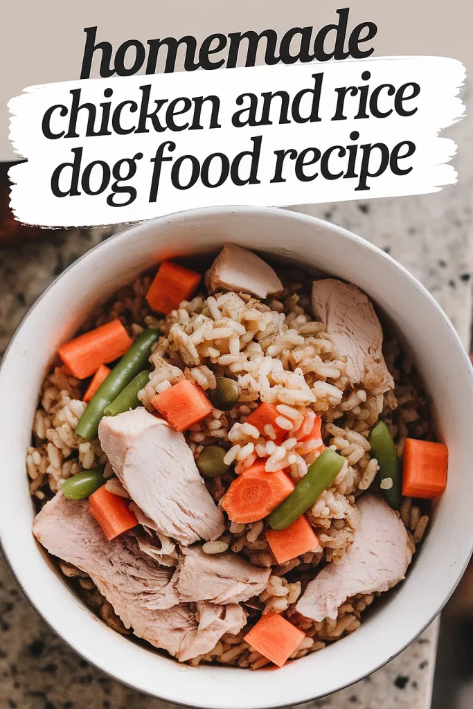 Homemade Chicken and Rice Dog Food Recipe