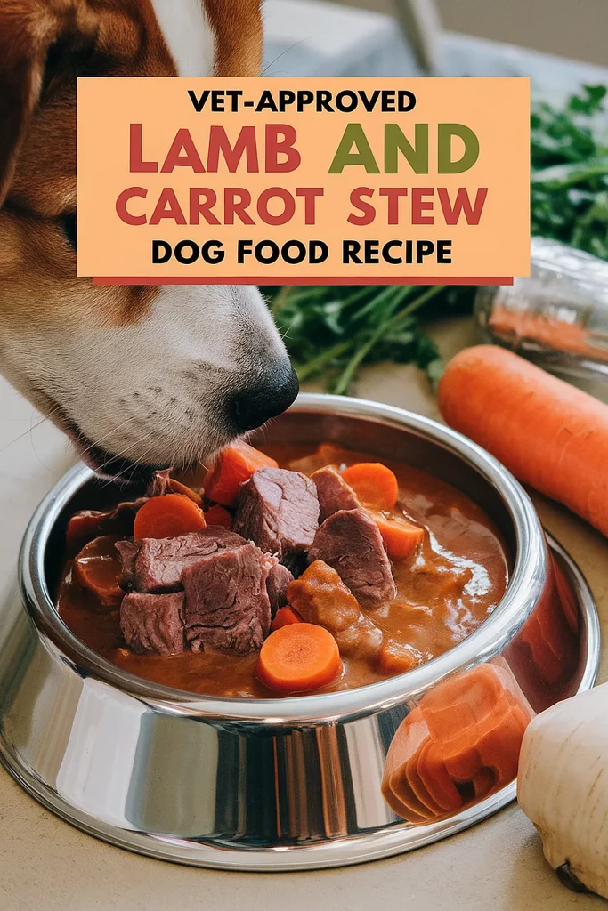 Lamb and Carrot Stew Dog Food Recipe