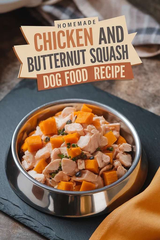 Chicken and Butternut Squash Dog Food Recipe