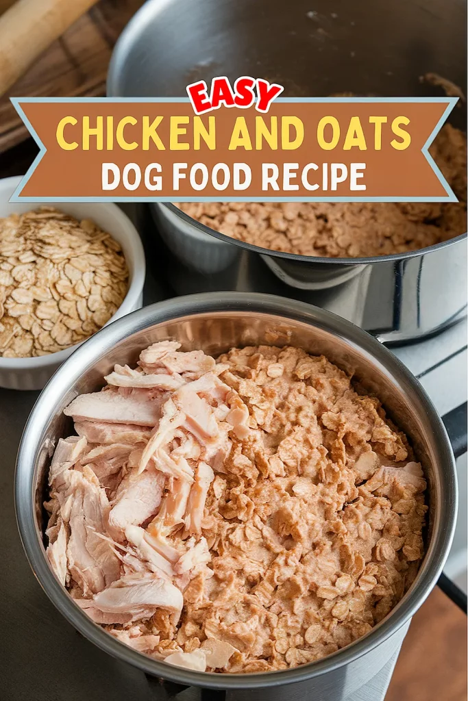 Chicken and Oats Dog Food Recipe