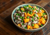 Homemade Turkey & Sweet Potato Dog Food Delight