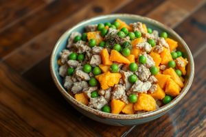 Homemade Turkey & Sweet Potato Dog Food Delight