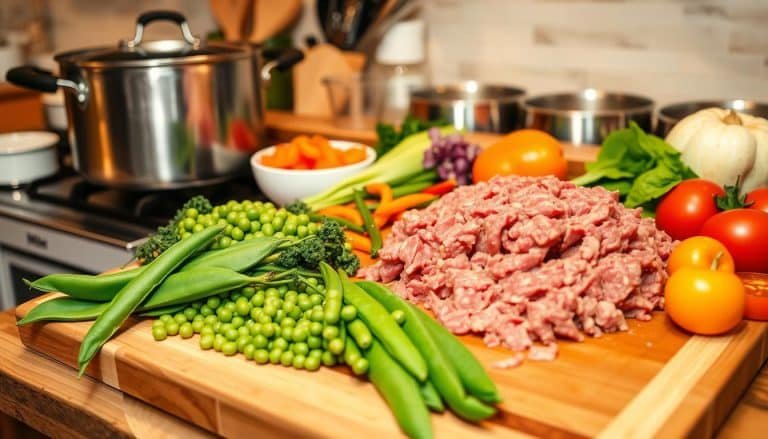 Picture of Homemade Beef And Sweet Peas Dog Food Recipe