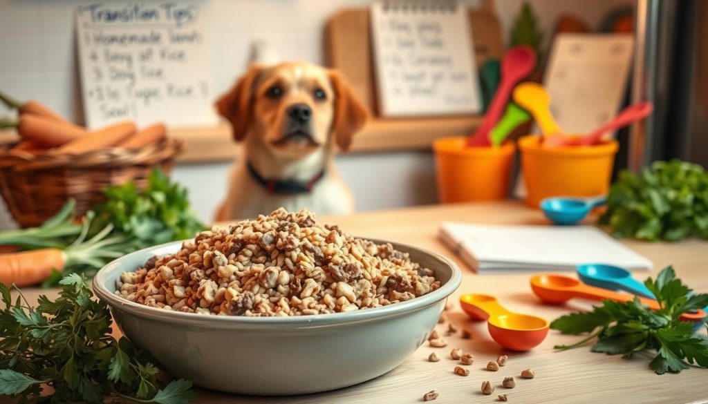 tips for transitioning dog food