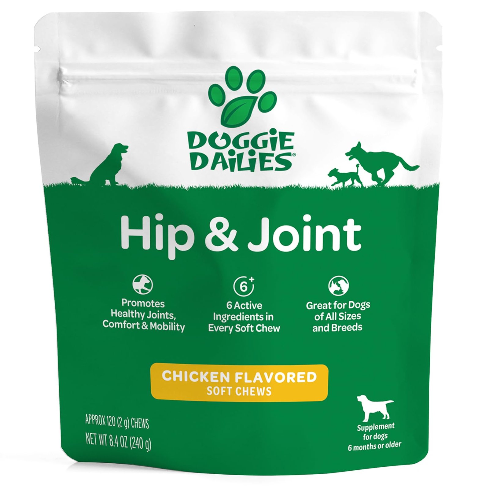 Best Joint Supplement for Dogs with Hip Dysplasia: Top Picks in 2025 8 Doggie Dailies Glucosamine for Dogs – 120 Chews