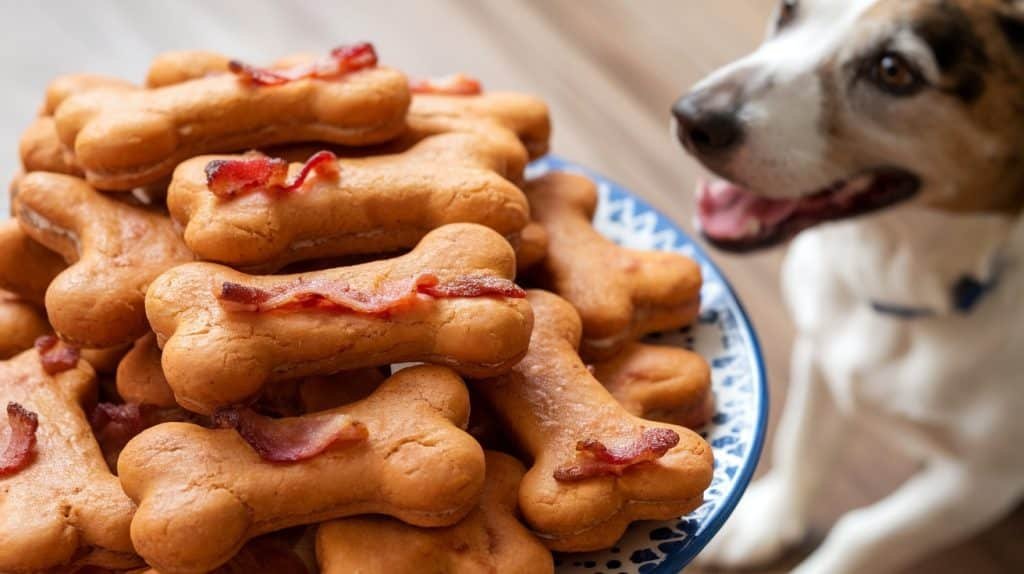 Sweet Potato and Bacon Dog Treats