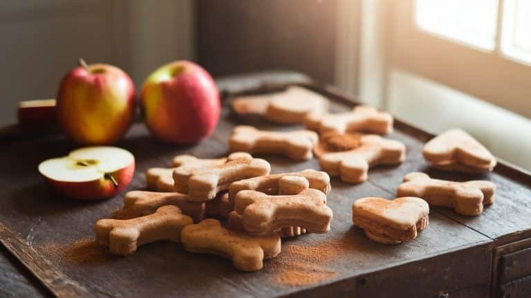 Image showcasing Homemade Apple Cinnamon Dog Treats Recipe - Hearts Of Pets