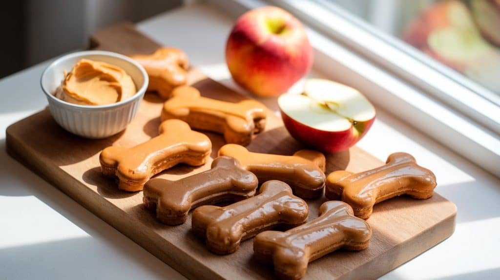 Apple and Peanut Butter Dog Treats