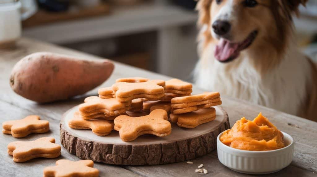 Sweet Potato and Oat Flour Dog Treats