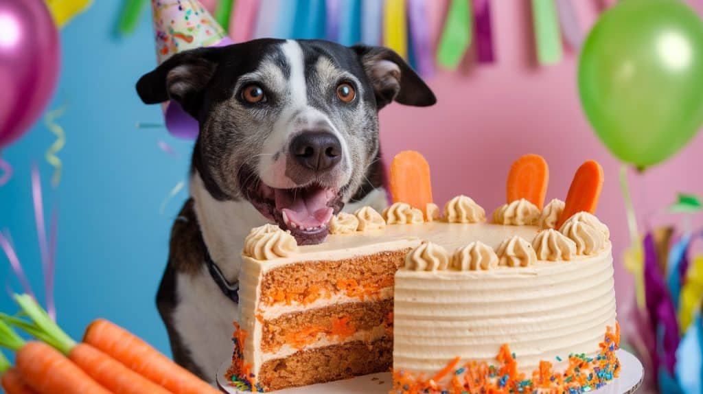 Carrot Celebration Cake for Dogs