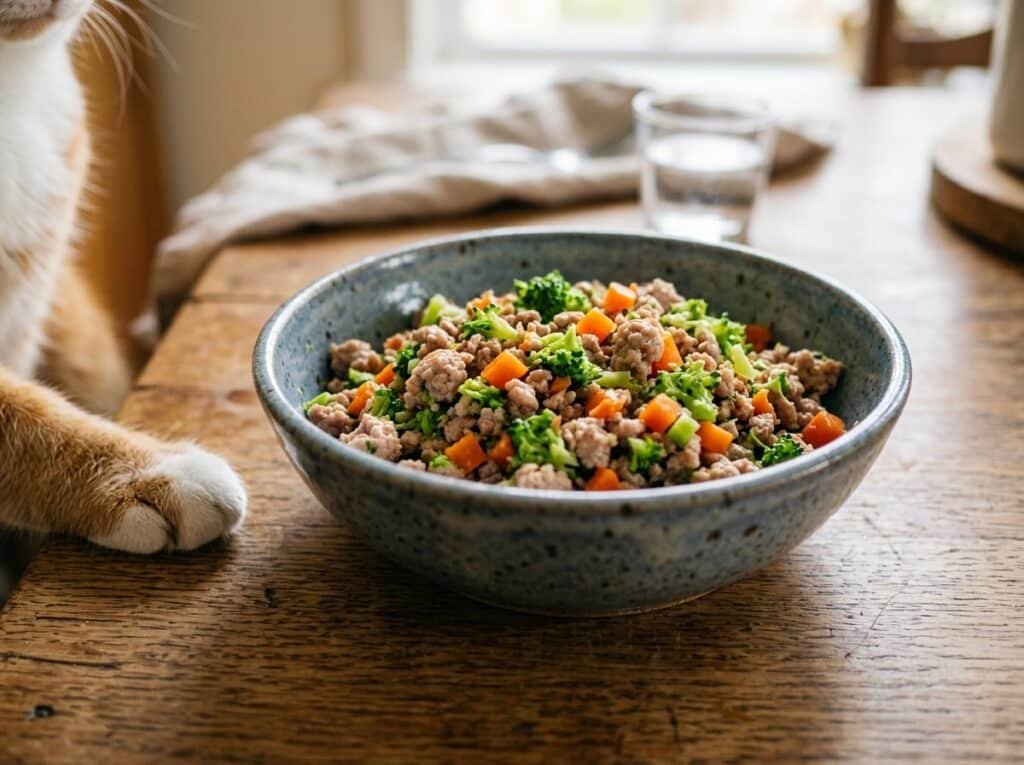 Turkey & Broccoli Balanced Cat Recipe Turkey & Broccoli Balanced Homemade Cat Recipe