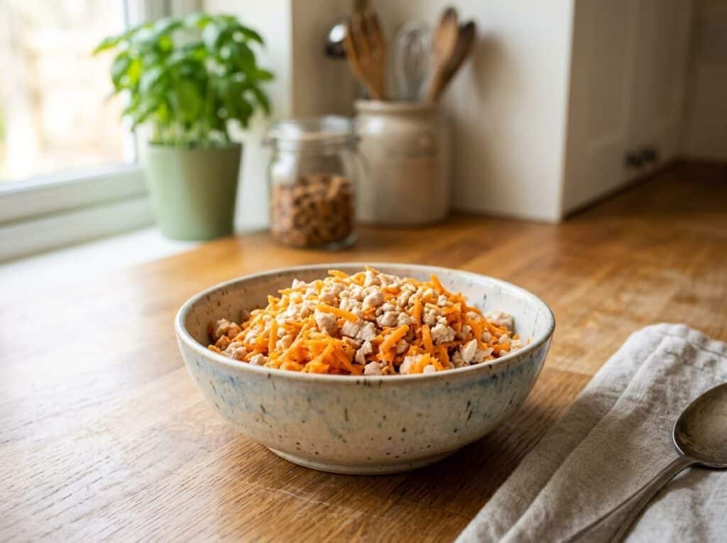 Turkey & Quail Egg Cat Recipe Turkey & Carrot Recipe for Immune Support