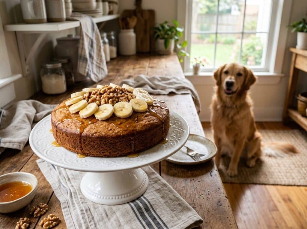 Garden Veggie Dog Cake Cottage Cheese Banana Cake That's Creamy and Soft