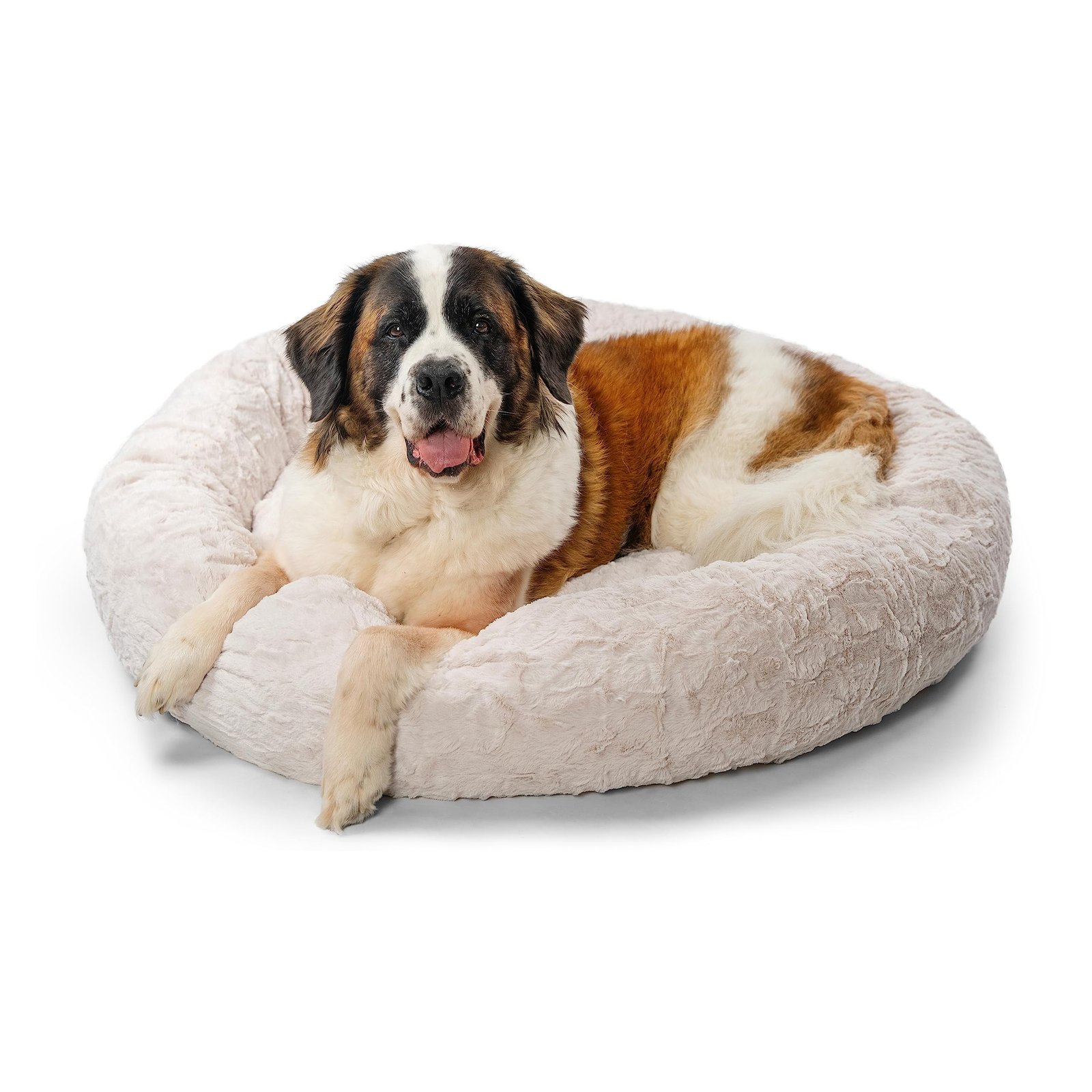 Best Donut Dog Bed for a Cozy and Comfortable Sleep 7 Best Friends by Sheri The Original Calming Donut Cat and Dog Bed in Lux Fur Oyster, Extra Large 45"