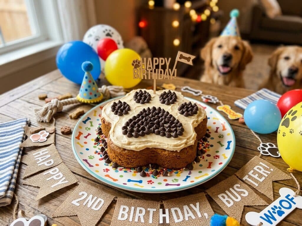 Kale & Apple Cake Paw Print Birthday Cake Everyone Will Photograph